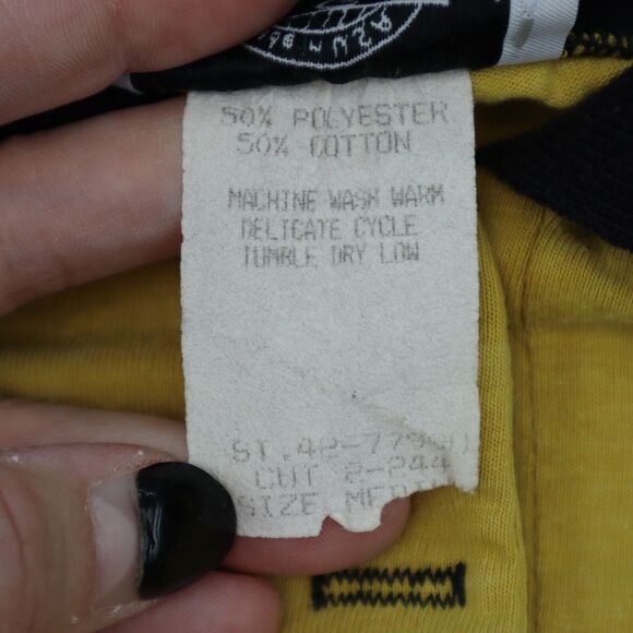 CH Sports Shirt Womens M Yellow Front Button Short Sleeve Pockets Collared Top - Picture 9 of 16